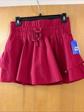 JoyLab Red Ruffle Athletic Skirt